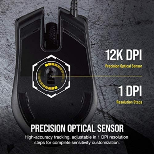 Corsair Harpoon PRO RGB Wired Lightweight FPS/MOBA Gaming Mouse – 12,000 DPI – 6 Programmable Buttons – iCUE Compatible – PC, Mac, PS5, PS4, Xbox – Black 5