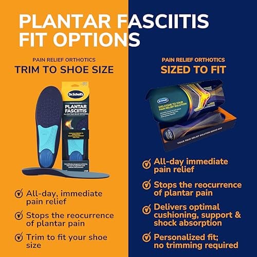 Dr. Scholl's Plantar Fasciitis Sized to Fit Pain Relief Insoles // Shoe Inserts with Arch Support for Men and Women, 1 Count 6