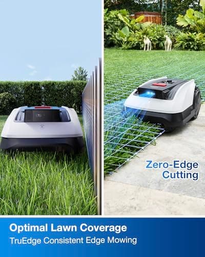 ECOVACS Goat O1000 RTK Robot Lawn Mower, 8.66" Cutting Width, Wire-Free Vision for 1/4 Acre Lawn, Automated Mapping, APP Control, 3D Obstacle Avoidance, Zero-Edge Cutting 6