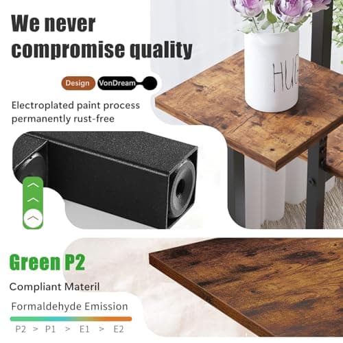 VonDream 5 Tier Plant Stand Indoor, Tiered Plant Stands for Indoor Plants Multiple, Corner Flower Stand for Living Room, Multi-Layer Vintage Design Plant Shelf 7