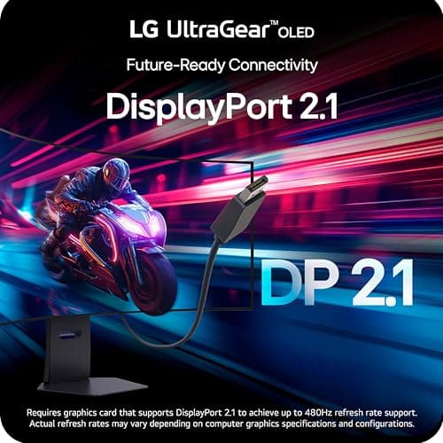 LG 32GX870A-B 32-inch Ultragear 4K UHD (3840 x 2160) OLED Gaming Monitor, Dual-Mode, 240Hz, 0.03ms, NVIDIA, AMD FreeSync Premium Pro, VESA DisplayHDR True Black 400, USB Type-C, DP2.1 5