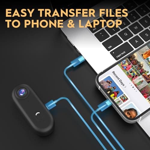 JJPOBYL Thumb Action Camera, 128GB Wearable Mini Body Cam, with Magnetic Accessories (1080P with 128G) 5