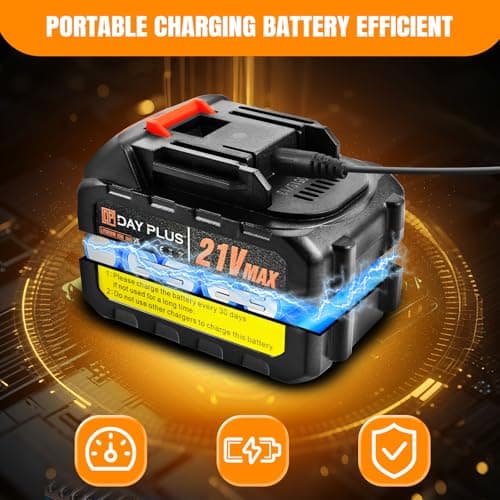 Cordless Pressure Washer, Portable Power Washer with Rechargeable 3.0Ah Battery 6-in-1 Nozzle, Handheld High-Pressure Car Washer Gun with Tool Case for Cars, Floors, Fences 8