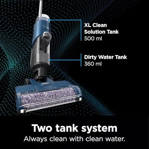 SHARK WD101 HydroVac XL 3-in-1 Vacuum, Mop & Self-Cleaning System for Multi-Surface Cleaning, Perfect Hardwood, Tile, Marble, Area Rug More, Corded, Navy (Renewed) 7