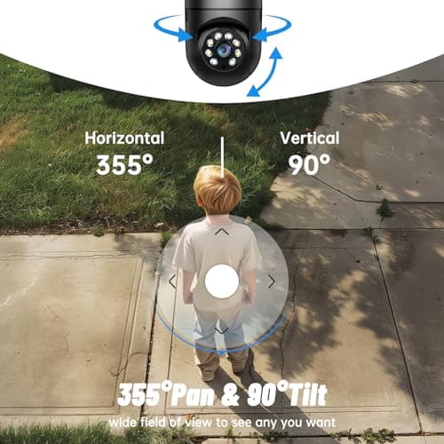 Light Bulb Security Camera 5G/2.4GHz WiFi 2K Lightbulb Security Cameras Wireless Outdoor, 360 Screw in Sight Bulb Motion Detection Siren Alarm Light Socket Camera 2-Way Audio Color Night Vision 8