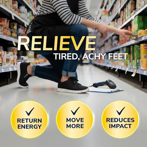 Work All-Day Superior Comfort Insoles (with) Massaging Gel, Women, 1 Pair, Trim to Fit 6