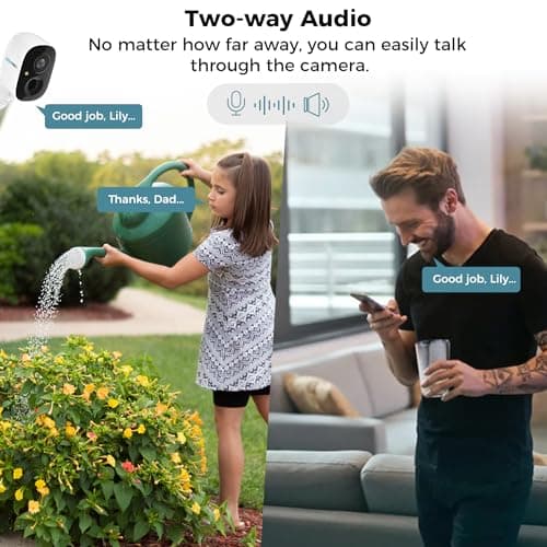 Sovmiku 2CG6 Solar Security Camera Wireless Outdoor,Battery Powered,Easy to Setup,PIR Motion Detection,Two Way Audio, Audible Flashlight Siren,2.4GHz Wi-Fi Color Night Vision, 180 Days Exchange Policy 5