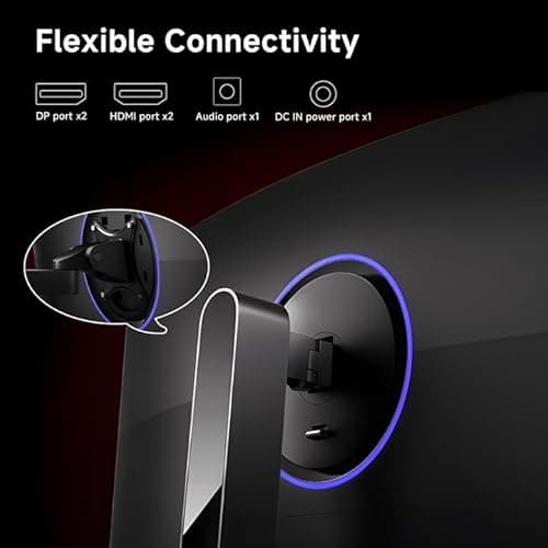 XIAOMI 34 inch Curved Gaming Monitor, 180HZ 1ms 1500R WQHD 2K 100% sRGB Desktop LCD Computer Screen PC Vertical HDMI Computer Monitors Ultrawide FreeSync Premium with DisplayPort Adjustable Stand 9