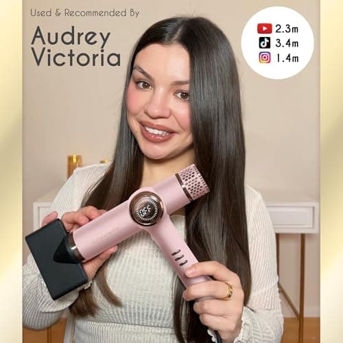 ELLA BELLA® Professional Ionic Hair Dryer with Diffuser • Negative Ion Blow Dryer • Suitable All Hair Types • Intelligent Heat Control & Rapid Drying Speeds • Lightweight Design • Low Noise Technology 8