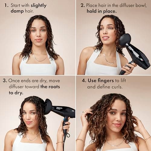 BaBylissPRO Hair Dryer, Nano Titanium Rapido 2000-Watt Blow Dryer, Hair Styling & Appliances, Black, BRAP1 7