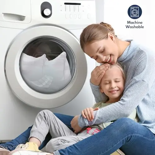 DIORIS Pillows Queen Size Set of 2 - Luxury Hotel Bed Pillows for Sleeping, Supportive Side Sleeper Pillow for Neck and Shoulder Pain Relief, Down Alternative Fill for Back, Stomach Sleepers 7