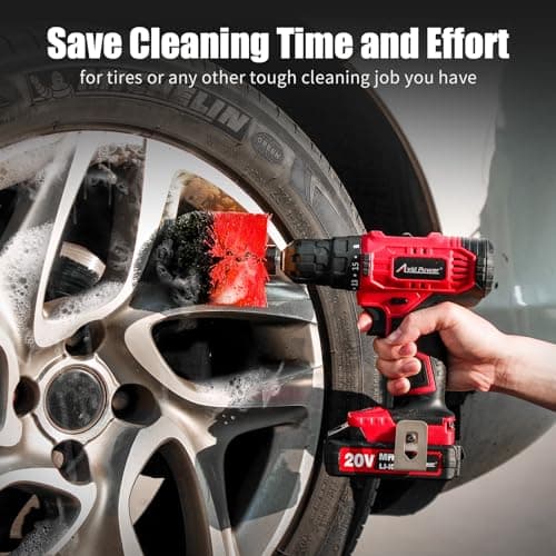 AVID POWER 20V Cordless Drill Set, 320 In-lbs Torque Power Drill/Driver Kit with Drill Brush, 2 Variable Speed, 3/8'' Keyless Chuck (Drill Bit Set Not Included) 6