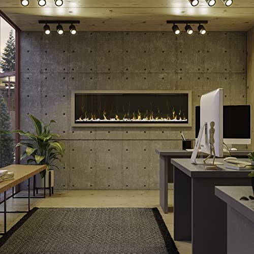 Dimplex IgniteXL 60" Built-in Linear Electric Fireplace with 8 Color Themes and Acrylic Ember Bed (Model: XLF60), 8530/5118 BTU, 240/120 Volt, 2500/1500 Watt, Black 6