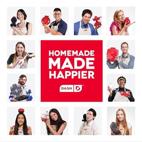 Dash MultiMaker® Mini Maker System - Compact Waffle Maker for Family Breakfasts - Removable Griddle Plates & nonstick surface - 6 Plates & Storage Case - Aqua 8