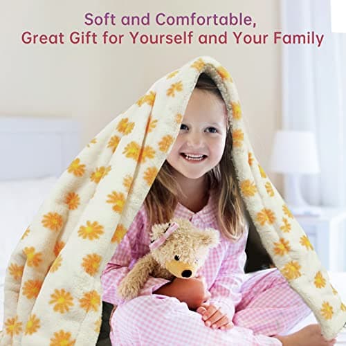 Heated Blanket Electric Throw Blanket- Ultra Soft Cozy Sherpa Heating Blanket,50" x 60" Fast Heating Blanket, 12 Heating Levels & 1-24h Auto-Off, Machine Washable, for Home Office, Blue 6