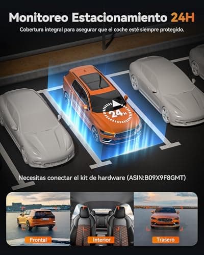 WOLFBOX X5 3 Channel 4K Dash Cam, STARVIS 2 IMX678,4K+2.5K+1080P Front and Rear Inside Triple Car Camera, Included 128GB Card, Voice Control, 5.8GHz WiFi GPS, Touch Screen, Support 512GB Max 9