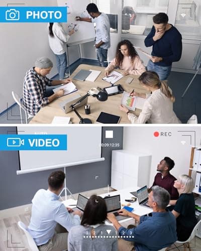 braosusner Camera Smoke Detector WiFi HD 1080P Wireless Small Nanny Cam for Home Surveillance Security Cameras Indoor/Outdoor Wireless 6