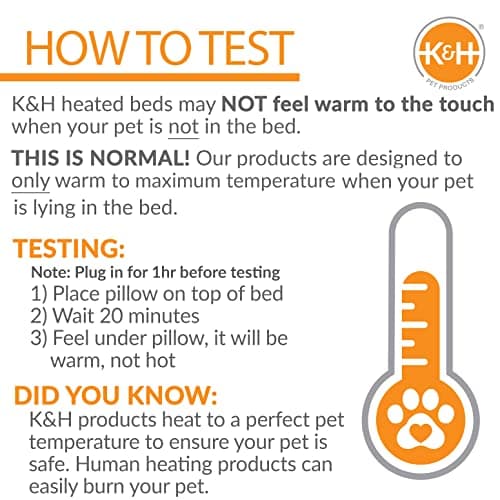 K&H Pet Products Kitty Sill Heated Cat Window Perch for Large Cats, Orthopedic Window Hammock Bed Holds 40LBS, Washable Cover, Kitty Windowsill Bed Seat for Indoors - Cream Fleece, Heated, 14 X 24in 6