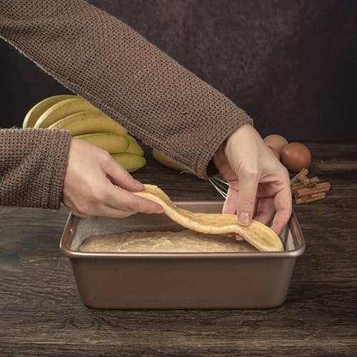 HAPPIELS Nonstick 9x5 inch Bread Loaf Pan for Oven | PFOA & BPA Free Non Toxic Loaf Tin | Molds for Baking | Best 9 x 5 Non stick Bakeware | Nontoxic 5x9 Banana Bread Mold Pans & Tins 5