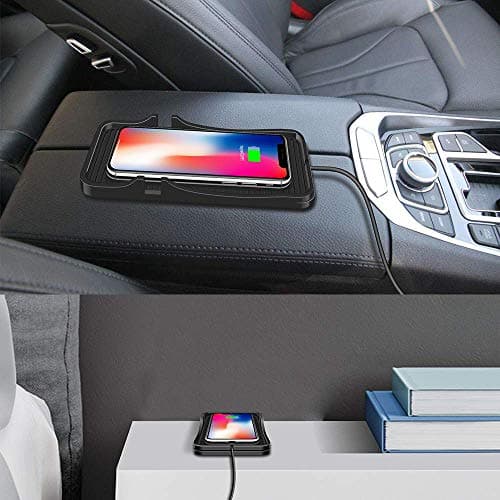 Wireless Charger Car Charging Pad Non-slip 15W 10W 7.5W Fast Charger Mount Adapter for iPhone 13 12 Pro Max 11 8 Plus X XR Xs LG G8 Samsung Note 20 10 Galaxy S10 S20 S21 S22 S23 S24 S25 Android Phones 7
