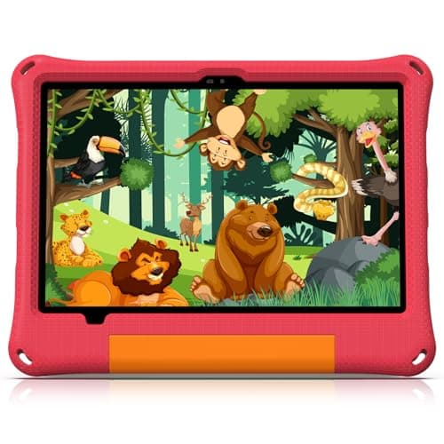 CALLSKY-NOTE Kids Tablet 11 Inch Android 14 Toddler Tablet 8GB+64GB Octa-Core 8000mAh Battery with EVA Case, YouTube, WiFi 6, Parental Control, GMS, Rose Red