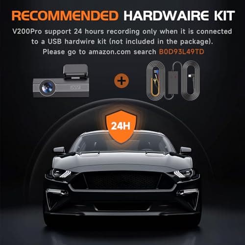 Dash Cam, 2.5K Dash Cam Front, VEEMENT Dash Camera for Cars, 1440P Car Dash Camera with APP, WiFi Dash Cams with WDR Night Vision, 24/7 Parking Monitor Dashcam, 160°Wide, G-Sensor, Mini Car Camera 8