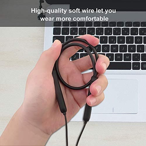 LiberIntone Neckband Bluetooth Earphones,Wireless Bluetooth 5.1 Neckband Headphones with Microphone,Ultra-Lightweight Comfort,IPX5 Waterproof,Deep Bass Strong Beat,10H Playtime,Magnetic Earphones 6