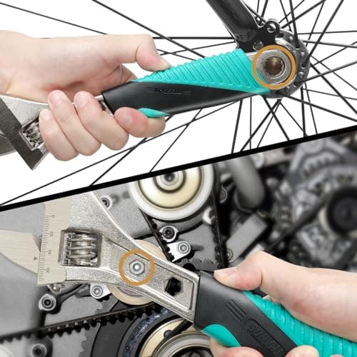 THANOS 4 PCS Adjustable Wrench,Adjustable Spanner Wrench Set with Box End and Hex Function (6 in. 8 in. 10 in. 12 in.) 6