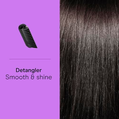 Infiniti PRO CONAIR DigitalAIRE Hair Dryer Drying Wand, Straightener and Styler, Ionic All-in-One Digital Motor Blow Dryer, Includes 3 High-Performance Attachments, Dark Blue 8