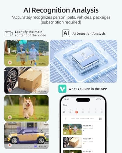 2K Security Cameras Wireless Outdoor, 2 Pack Battery Powered WiFi Cameras for Home Security with AI Motion Detection, Spotlight Color Night Vision, 2-Way Talk, Siren Alarm, IP65, Cloud/SD Storage 8