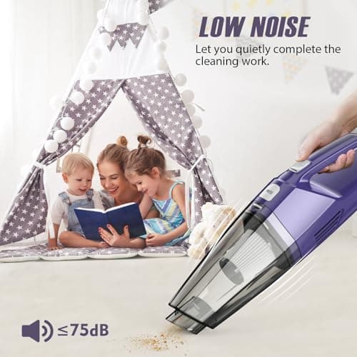 Bossdan Handheld Vacuum Cordless – Car Vac Portable with 8KPA & Multi Accessories & Low Noise, Lightweight Hand Held Vacuum Cordless Rechargeable for Car/Home/Dust/Pet Hair, Mine Portable Vacuum 5