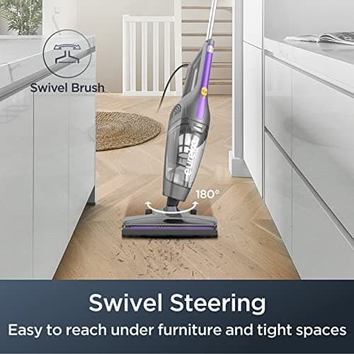 Eureka Lightweight Corded Stick Vacuum Cleaner Powerful Suction Convenient Handheld Vac with Filter for Hard Floor, 3-in-1 Vacuum, Purple 6