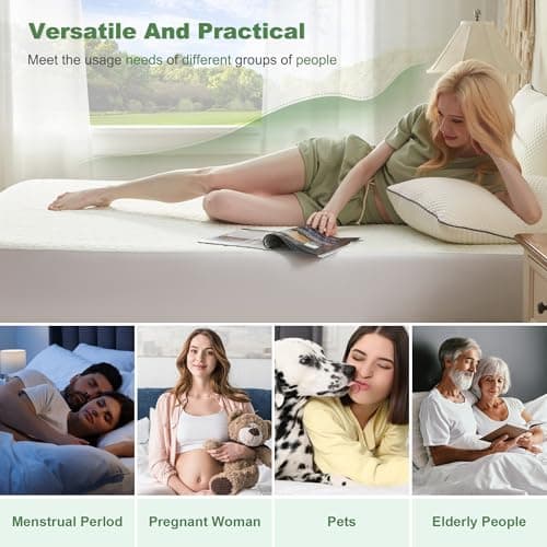 Waterproof Mattress Protector, California King Size Mattress Pad Fitted 6"-18" Deep Pocket, 3D Air Fabric Bed Mattress Cover Noiseless Washable for Home, Bedroom, Hotel 6