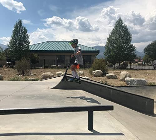 VOKUL Pro Stunt Scooter with Stable Performance - Best Entry Level Trick Freestyle Pro Scooter for Age 6 Up Kids,Boys,Girls(Black/White) 8