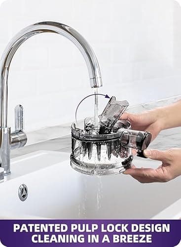 ACOQOOS Juicer Machines, 5.3" Wide Chute for Whole Fruit and Vegetable,1.8L Auto-Feed Time-Saver, Slow Masticating High Yield, Easy to Clean Cold Press Juicer with 2 Cups 5