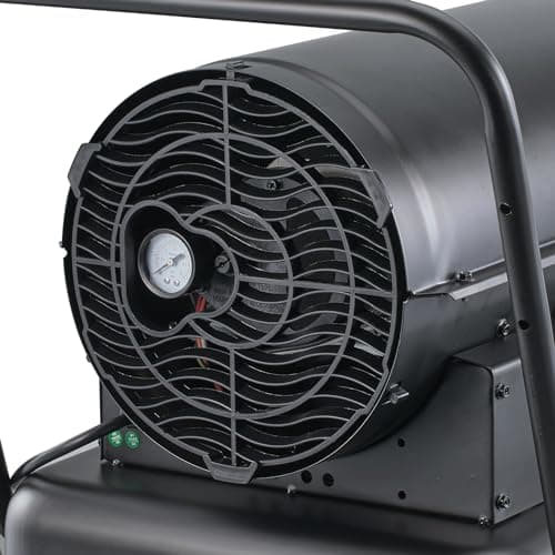 VEVOR Kerosene Forced Air Heater, 215000 BTU Portable Torpedo Diesel Space Heater with Thermostat, 13.2 Gallon Tank Energy-Efficient heavy-duty Heater, for Indoor Outdoor Use Workshop Industry 12