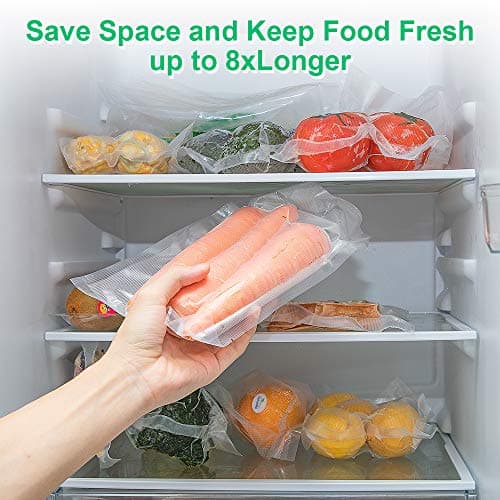 ATSAMFR 6 Pack 8"x20'(3Rolls) and 11"x20' (3Rolls) Vacuum Sealer Bags Rolls with BPA Free,Heavy Duty,Great for Vac Storage or Sous Vide Cooking 5