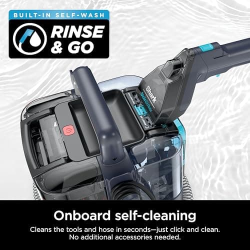 Shark StainStriker Portable Carpet, Upholstery & Area Rug Cleaner, XL Tool & Self-Cleaning, Stain & Odor Remover, Perfect for Car Interior with 3 Cleaning Tools & Solution, PX225BRN, Royal Purple 6