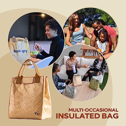 VonNova Women’s Insulated Lunch Bag with Premium 4mm Cooler Insulation, Cute Large 7L Lunch Tote for Office, Durable Small Lunch Box for Women, Stylish Lunchbox for Adults, Teens, Nurses, Teachers 8