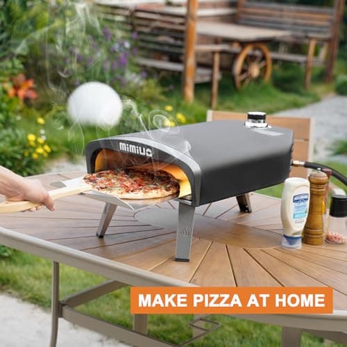 Mimiuo Gas Pizza Oven Outdoor - Portable Propane Pizza Ovens for Outside - Professional Pizza Stove with 13 inch Pizza Stone, Ideal for Any Outdoor Kitchen 6