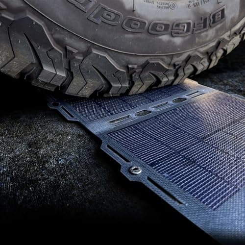 Dark Energy Poseidon Pro Indestructible Portable Charger with Spectre 8W Solar Panel | USB-A and USB-C, Ultra-Durable Armorflex, Ultra-Lite Flexible Panels | Signature Series Plugs, Black 9