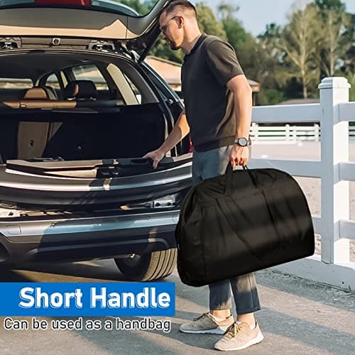 MISSLO 43" Heavy Duty Garment Bags for Travel 6" Gusseted Suit Bags for Closet Storage 4 Handles Hanging Clothes Bag with Pocket Mens Suit Cover for Shirts, Coats, Dresses 2