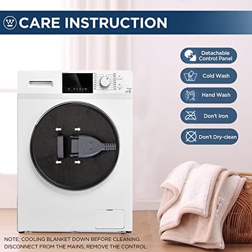 Westinghouse Electric Blanket Queen, Heated Blanket Queen Size with 10 Heating Levels and 1 to 12 Hours Heating Time Settings, Flannel to Sherpa Reversible, Machine Washable (84" x 90", Charcoal) 7