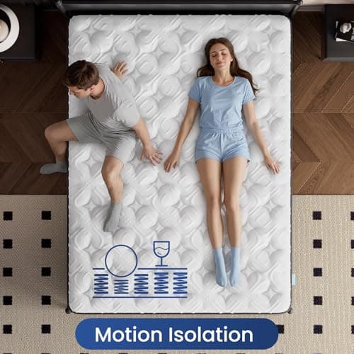 BedStory Extra Firm Queen Mattress 14 Inch, Deep Sleep Hybrid Mattresses 7-Zone Pain Relief - Extra Firm Bed in a Box - Fiberglass Free, CertiPUR-US Certified, 365-Night Trial, 10 Years Warranty 6