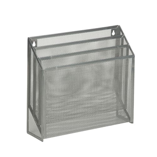Honey-Can-Do Mesh Vertical File Sorter OFC-03305 Silver 3.5 x 12.5 x 11.5
