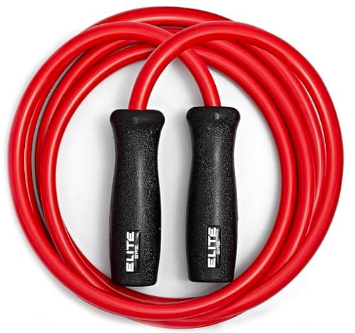 Elite Jumps Muay Thai 2.0 Weighted Jump Rope - Designed for High-Intensity Training, Muay Thai, & MMA Workouts - Heavy 1.3lb PVC Jump Ropes for Fitness