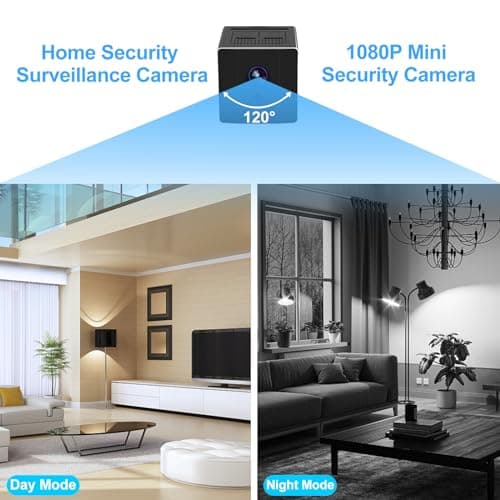 ehomful Wireless Mini Camera HD 1080P Portable Small Nanny Cam with Night Vision,Body Cam Surveillance Cameras for Home Security Indoor/Outdoor No WiFi Need/No Audio 6