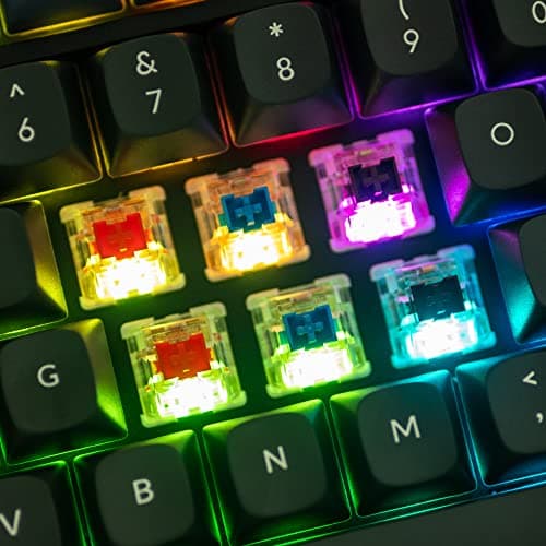 Keychron V3 Wired Custom Mechanical Keyboard Knob Version, TKL QMK/VIA Programmable Macro with Hot-swappable Keychron K Pro Red Switch Compatible with Mac Windows Linux Carbon Black (Non-Transparent) 5