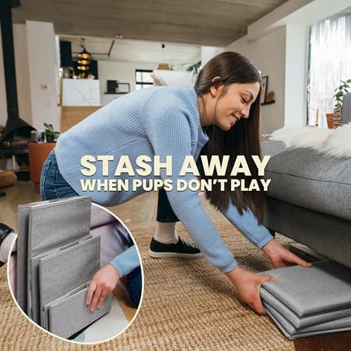 PET AWESOME Dog Stairs with Storage and Adjustable Steps for a Puppy, Small or Medium Dog 6