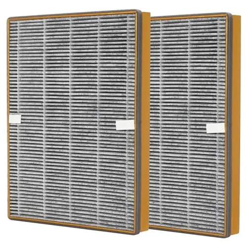 TT-AP002 Replacement Filter Compatible with TaoTronics TT-AP002 Air Purifier and VAVA VA-EE008 Air Purifier, 3-in-1 HEPA Filter and Activated Carbon Filter, 2-Pack